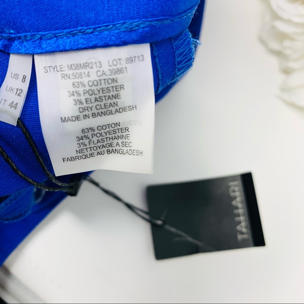 NEW Tahari Sammy pant in Blue lagoon - Picture 9 of 11